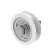 Koło jezdne nylonowe - U, INOX, D80mm