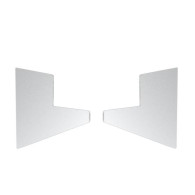 Przeszklony profil daszka 100x80mm +2°przylepny