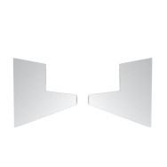 Przeszklony profil daszka 100x80mm +2°przylepny