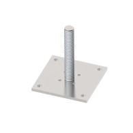 Kotwienie górnego drewnianego słupka 95x95x5