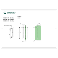 Poręcz - szczotkowana stal nierdzewna AISI304, K320