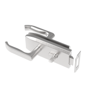 Zamek do drzwi szklanych inox, szkło t 8,10,12mm