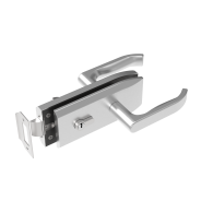 Zamek do drzwi szklanych inox, szkło t 8,10,12mm