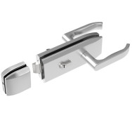 Zamek do szklanych drzwi + blokada zegara