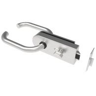 Zamek do drzwi szklanych AISI304 PZ + zamek