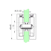Uchwyt wlewu paliwa - sprzęgło