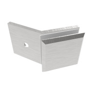 Przeszklenie stałe - uchwyt szkła, 135°, Zamak, T 8-10mm