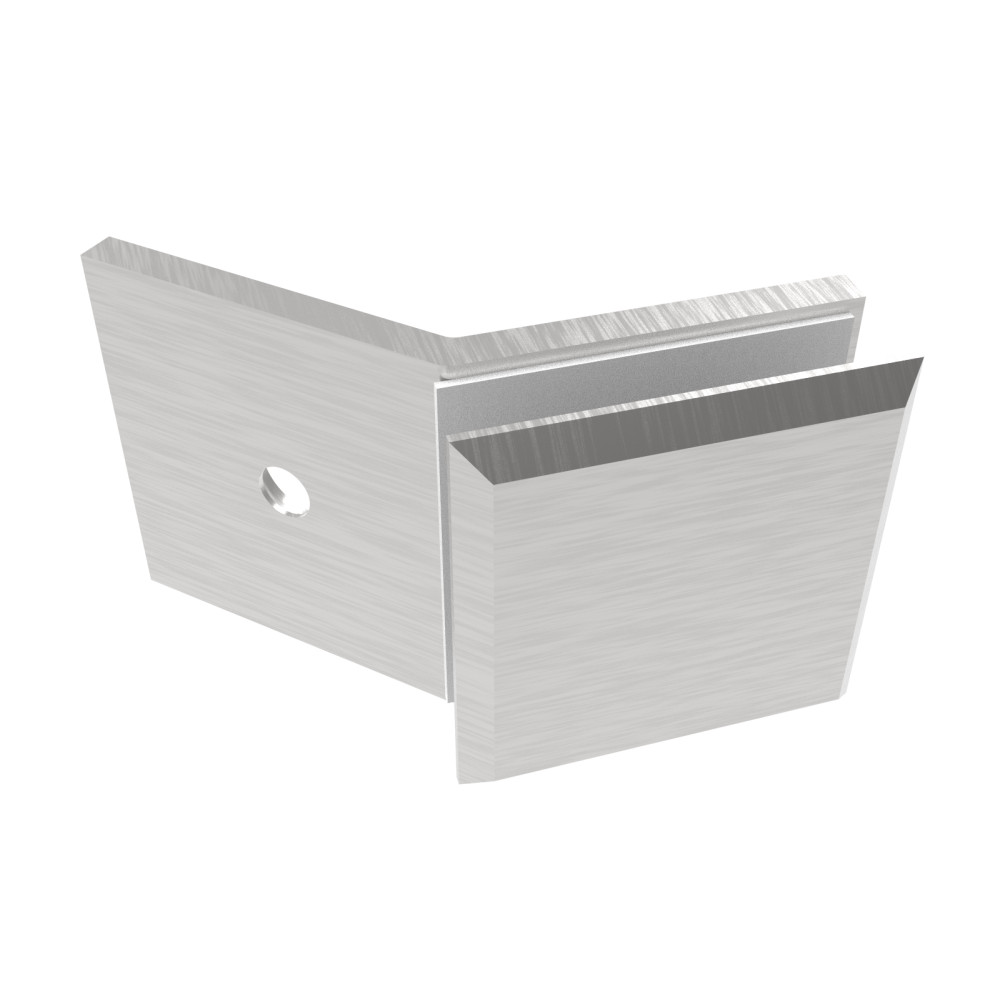 Przeszklenie stałe - uchwyt szkła, 135°, Zamak, T 8-10mm