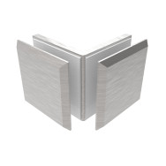 Przeszklenie stałe - łącznik szklany 90° Zamak, T 8-10 mm