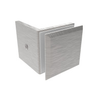 Przeszklenie stałe - uchwyt do szkła, 90°, Zamak, T 8-10mm