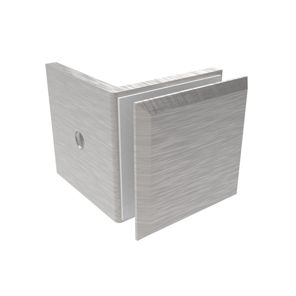 Przeszklenie stałe - uchwyt do szkła, 90°, Zamak, T 8-10mm