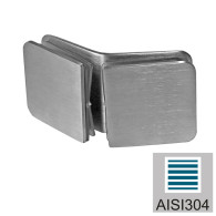 Przeszklenie stałe - uchwyt do szkła, AISI 304, T 8-10 mm