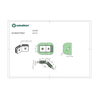 Przeszklenie stałe - uchwyt do szkła, AISI 304, T 8-10 mm