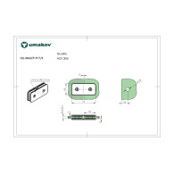 Przeszklenie stałe - uchwyt do szkła, AISI 304, T 8-10 mm