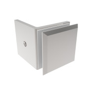 Przeszklenie stałe - uchwyt do szkła, 90°, Zamak, T 8-10mm