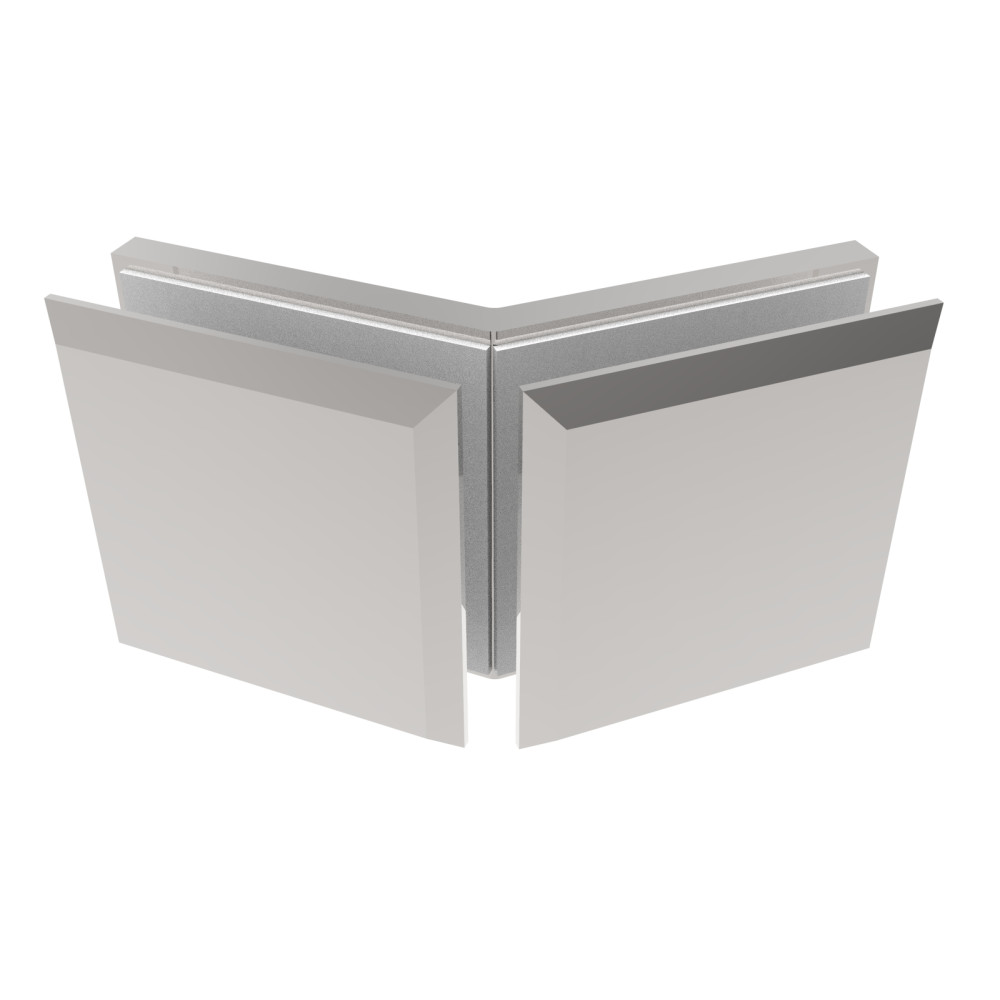 Przeszklenie stałe - połączenie szkła 135° Zamak, T 8-10 mm