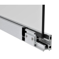 Przeszklenie stałe - zestaw 3m profil anodowany-inox