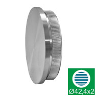 Płaska zaślepka poręczy, pełna