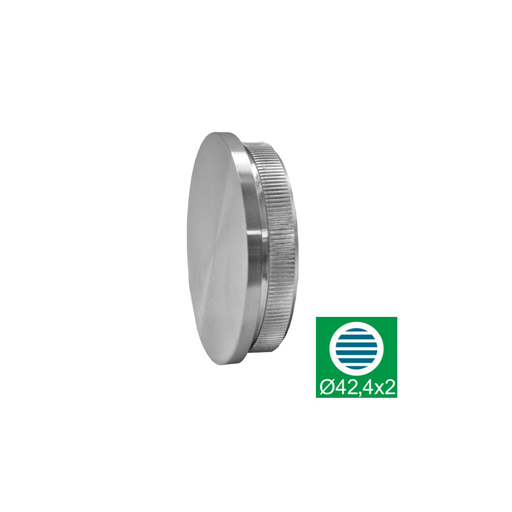 Płaska zaślepka poręczy, pełna