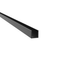 Przeszklenie stałe - profil U 20x14x2mm CZARNY