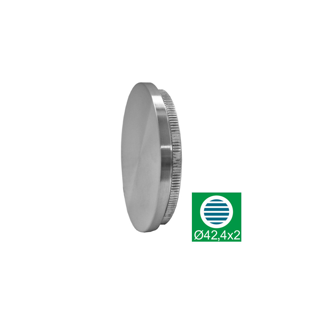 Płaska zaślepka poręczy, pełna