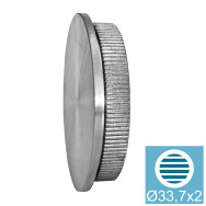 Płaska zaślepka poręczy pełna