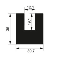 Płyta zaślepiająca do profilu 30x39