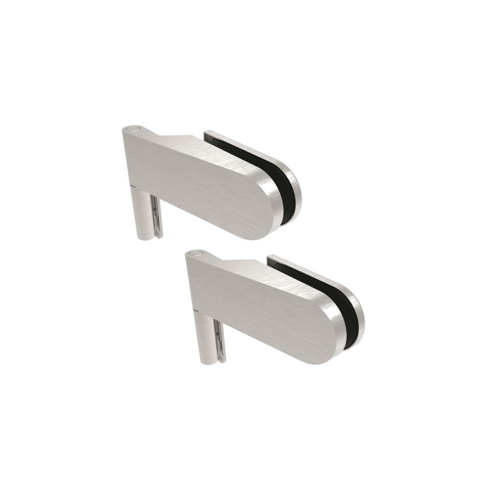 Zawias do drzwi szklanych AISI304, studio 8,10 mm