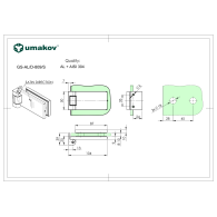 Zawias do drzwi szklanych
