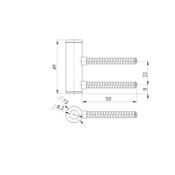 Zawias do drzwi szklanych-pant wood office