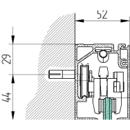 Prowadnica - profil prowadzący, AL-Elox, L3000