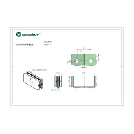Uchwyt na szkło szklana ścianka AISI 304