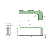 Hydraulicznie samozamykający się AISI304