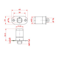 Zatrzaskująca się blokada rolki