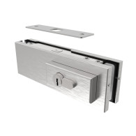 Zamek do drzwi szklanych z wkładką AISI 304