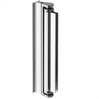 Zawias do drzwi szklanych w szynie +/- 110° L2000mm