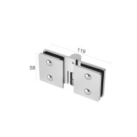 Zawias do szklanych drzwi prysznicowych