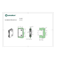 Przeszklenie stałe - uchwyt szkła do ściany AISI304