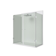 Zawias do drzwi szklanych szkło/szkło +/- 90deg. AIS