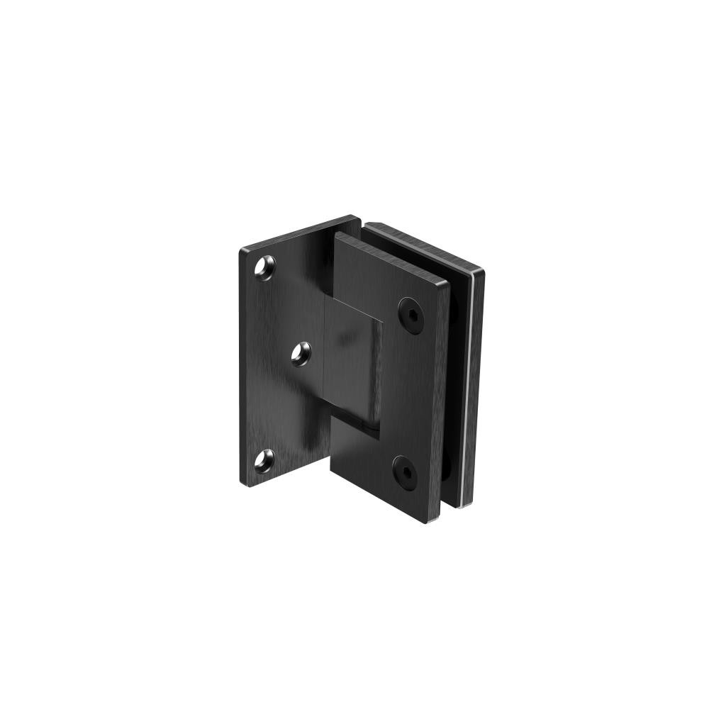 Zawias do drzwi szklanych ściana/szkło +/- CZARNY