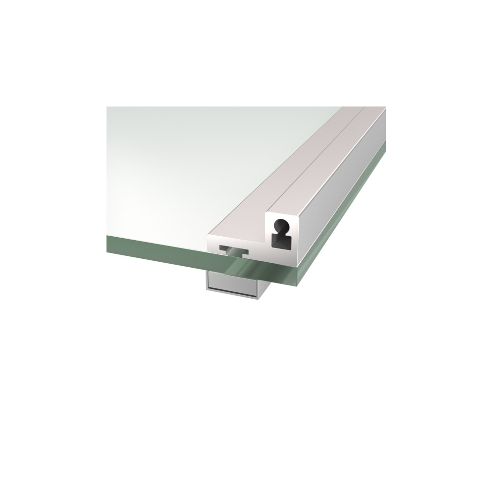 Profil drzwiowy do drzwi szklanych + zawias