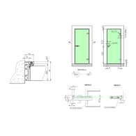 Profil kołnierzowy do drzwi szklanych "L"