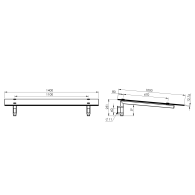 Kotwienie wiaty do ściany ze stali nierdzewnej