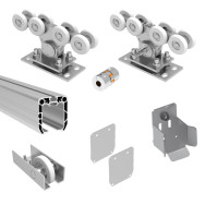 Zestaw do bramy przesuwnej do 4m profil AL 90x99mm