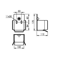 Dolna linia - profil ECO AL 90x95mm