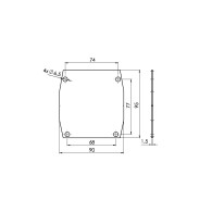 Dolna linia - profil ECO AL 90x95mm