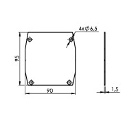 Dolna linia - profil ECO AL 90x95mm