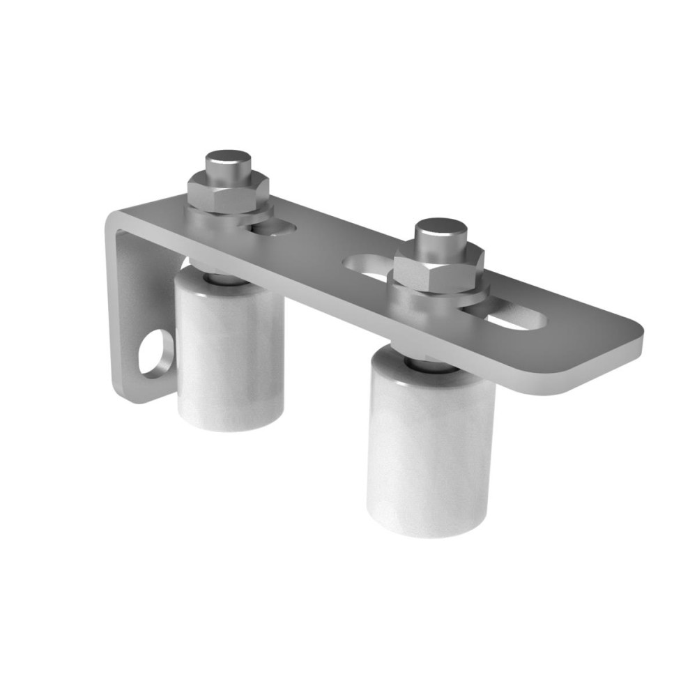 Koło nylonowe ze wspornikiem, Zn