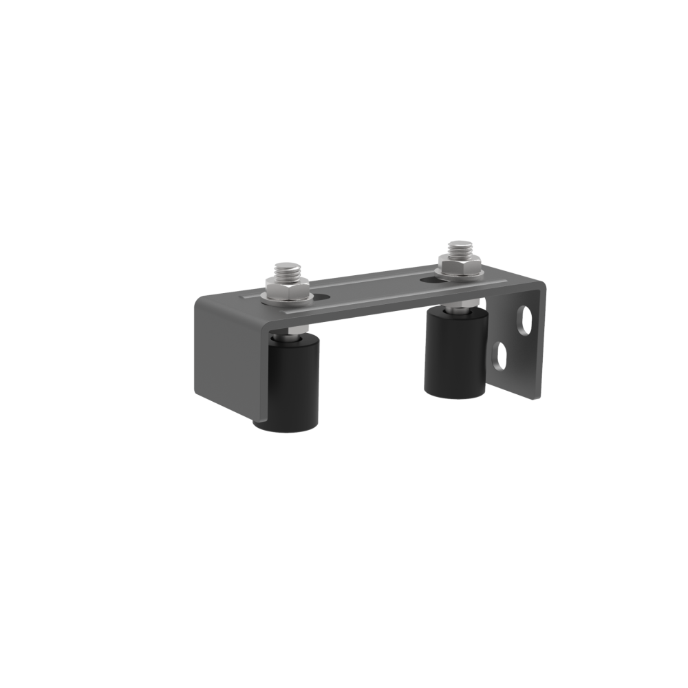 Górna prowadnica 2 rolki, Zn, antracyt
