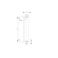 Rolka prowadząca ze wspornikiem BIAŁA